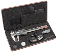 #S766AZ - Electroic Tool Set - Includes 0-6" Electronic Slide Caliper and 0-1" Electronic Outside Micrometer - Top Tool & Supply