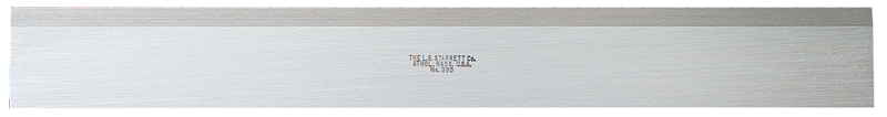 #385-18 - 18'' Long x 1-13/32'' Wide x 11/16'' Thick - Steel Straight Edge With Bevel; No Graduations - Top Tool & Supply