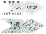 #C398M - Metric Standard 60° - .5mm and 1mm Graduation - Center Gage - Top Tool & Supply