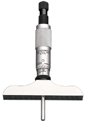 #445AZ-3RL -  0 - 3'' Measuring Range - Ratchet Thimble - Depth Micrometer - Top Tool & Supply