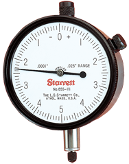 #655-441J - 1" Total Range - 0-100 Dial Reading - AGD 3 Dial Indicator - Top Tool & Supply