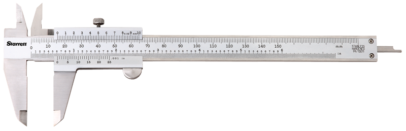 #125MEA-8/200 - 0 - 8 / 0 - 200mm Measuring Range (.002 /0.02mm Grad.) - Vernier Caliper - Top Tool & Supply