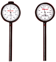 #650A5Z - 0-50-0 Dial Reading - Back Plunger Dial Indicator w/ 3 Pts & Deep Hole Attachment & Accessories - Top Tool & Supply