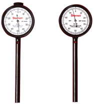 #650A1Z - 0-100 Dial Reading - Back Plunger Dial Indicator w/ 3 Pts & Deep Hole Attachment & Accessories - Top Tool & Supply