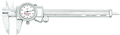 #3202-6 -  0 - 6" Stainless Steel Dial Caliper with .001" Graduation - Top Tool & Supply