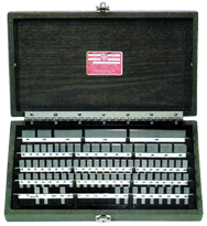 81 Piece - Grade 2+4 - Carbide - Rectangular Gage Block Set in Case - Top Tool & Supply