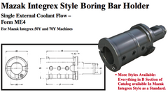 Mazak Integrex Style Boring Bar Holder (Single External Coolant Flow Ð Form ME4) - Part #: CNC86 M54.6050 - Top Tool & Supply