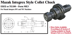 Mazak Integrex Style Collet Chuck (ER32 or TG100 Ð Form ME3) - Part #: CNC86 M53.60100TG - Top Tool & Supply