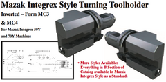 Mazak Integrex Style Turning Toolholder (Inverted Ð Form MC4 Left Hand) - Part #: CNC86 M34.5025L (Bottom) - Top Tool & Supply