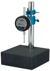 Kit Contains: Granite Base with .0005/.01mm Electronic Indicator - Granite Stand with Indi-X Blue Electronic Indicator - Top Tool & Supply