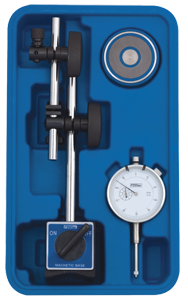 Set Contains: 1" Indicator w/Fine Adj Mag Base - AGD 2 Dial Indicator with Fine Adjustment Mag Base - Top Tool & Supply