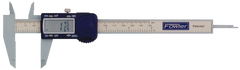 0 - 6" / 0 - 150mm Measuring Range (.0005" / .01mm; fractions in 1/64 increments Res.) - Poly-Cal Electronic Caliper - Top Tool & Supply