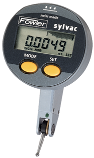 .080 Range - .00005/.001mm Graduation - Horizontal Electronic Quadral Test Indicator - Top Tool & Supply