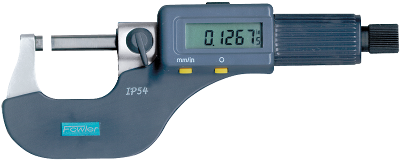 0 - 3" / 0 - 75mm Measuring Range - .00005/.001mm Resolution - Friction Thimble - Carbide Face - Electronic Coolant Outside Micrometer Set with SPC - Top Tool & Supply