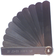 #5015 - 15 Leaf - .0015 to .200" Range - Thickness Gage - Top Tool & Supply