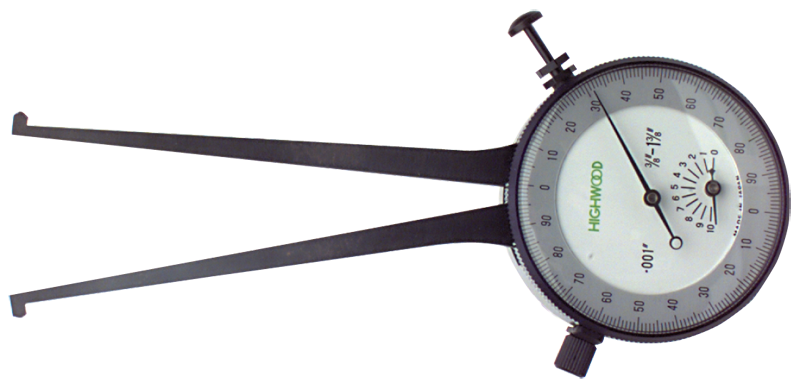 #IC362 - 3.625 - 4.625'' Range - .001'' Graduation - Dial Face Internal Caliper Gage - Top Tool & Supply