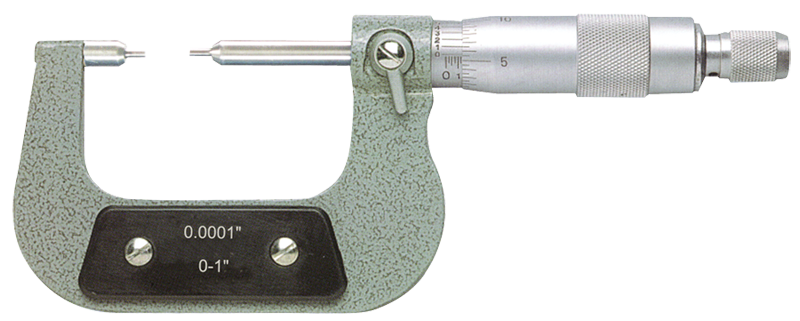 2 - 3'' Measuring Range - .0001 Graduation - Ratchet Thimble - Carbide Face - Spline Micrometer - Top Tool & Supply