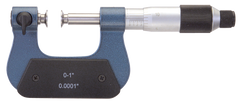 0 - 1'' Measuring Range - .0001 Graduation - Friction Thimble - High Speed Steel Face - Interchangeable Anvil Micrometer - Top Tool & Supply