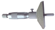 0 - 4'' Measuring Range - Ratchet Thimble - Depth Micrometer - Top Tool & Supply