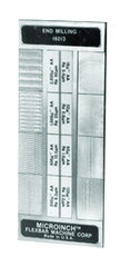 #16019CAL - 8 Specimans for Checking Cylindrical LappingSuperfinishing Roughness Results - Microinch Comparator Plate with Certification - Top Tool & Supply