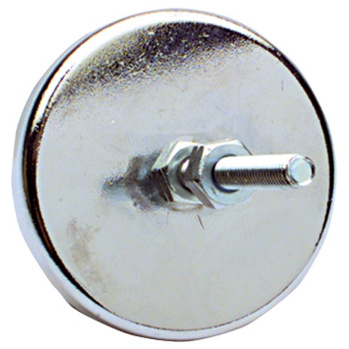 Low Profile Cup Magnet w/Bolts - 1 1/4″ Diameter Round; 7 lbs Holding Capacity - Top Tool & Supply