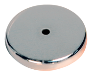 Low Profile Cup Magnet - 4-29/32'' Diameter Round; 95 lbs Holding Capacity - Top Tool & Supply
