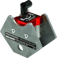 On/Off Rare Earth Magneitc Welding Square - 4" Length - 150 lbs Holding Capacity - Top Tool & Supply