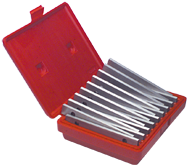 #TPS9 - 9 Piece Set - 1/4'' Thickness - 1/8'' Increments - 3/4 to 1-3/4'' - Parallel Set - Top Tool & Supply