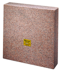 14 x 14 x 3" - Master Pink Five-Face Granite Master Square - A Grade - Top Tool & Supply