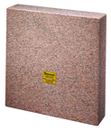 12 x 12 x 3" - Master Pink Five-Face Granite Master Square - A Grade - Top Tool & Supply