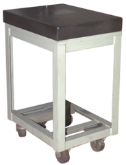 24 x 24" - Surface Plate Stand 0-Ledge with Leveling Screws - Top Tool & Supply
