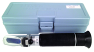 Refractometer with carring case 0-10 Brix Scale; includes case & sampler - Top Tool & Supply