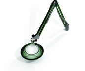 Green-Lite® 5" Racing Green Round LED Magnifier; 43" Reach; Table Edge Clamp - Top Tool & Supply