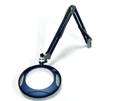 Green-Lite® 7-1/2" Spectra Blue Round LED Magnifier; 43" Reach; Table Edge Clamp - Top Tool & Supply