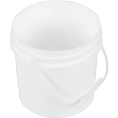 White Open Head Pail Plastic Hand 1 Gal - Exact Industrial Supply