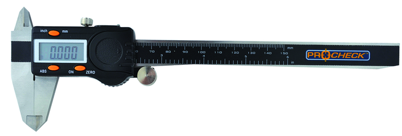 Absolute Digital Caliper -8"/200mm Range - .0005/.01mm Resolution - Output L5 Connector - Top Tool & Supply