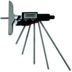 Electronic Depth Micrometer - IP54 0-6"/150mm 00005"/.001mm Resolution - Output S4 Connector - Top Tool & Supply