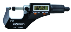 IP54 Electronic Micrometer - 1-2"/50.8mm Range - .00005"/.001mm Resolution - Output S4 Connector - Top Tool & Supply