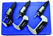 IP54 Electronic Micrometer - 0-3" /76.2mm Range - .00005"/.001mm Resolution - Output S4 Connector - Top Tool & Supply