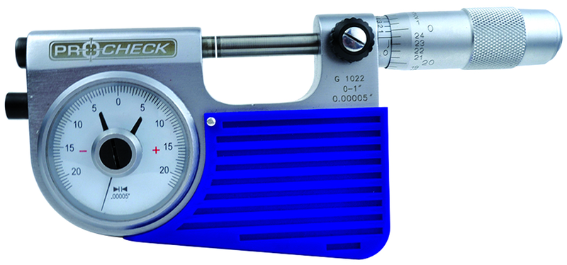 Indicating Micrometer - 0-1" Range - .00005" Graduation - Top Tool & Supply