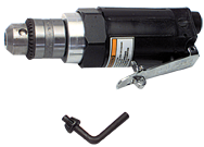 #FP3501 - 3/8'' Chuck Size - Straight - Non-Reversing - Air Powered Drill - Top Tool & Supply