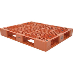 ‎Orange Plastic Pallet 6600 lb-48 × 40 - Exact Industrial Supply