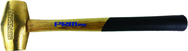 PRM Pro 2 lb. Brass Hammer with 12.5" Wood Handle - Top Tool & Supply