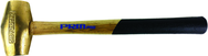 PRM Pro 3 lb. Brass Hammer with 12.5" Wood Handle - Top Tool & Supply