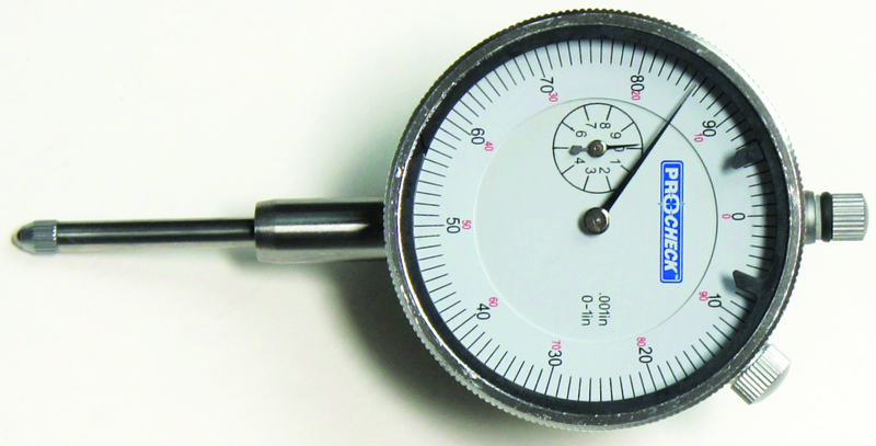 0-1" .001" Dial Indicator - White Face - Top Tool & Supply