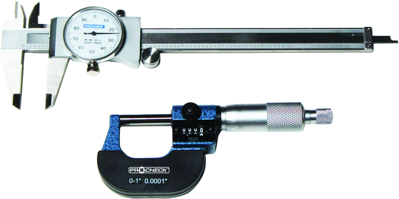 0-1" Outside Micrometer And 0-6" Dial Caliper in Case - Top Tool & Supply