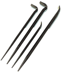 4 Pc. Pinch and Roll Bar Set - 16, 18" Rolling Head Bars; 14, 20" Line Up Bars - Top Tool & Supply