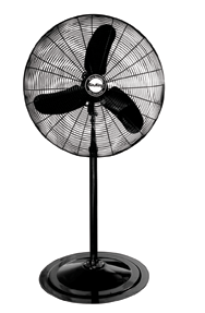 30" Pedestal Fan; 3-speed; 1/3 HP; 120V - Top Tool & Supply