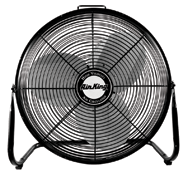 20" Floor Fan; 3-speed; 1/6 HP; 120V - Top Tool & Supply