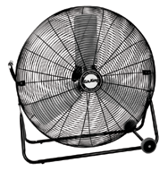 24" Industrial Grade Floor Fans; 3-speed; 1/4 HP; 120V - Top Tool & Supply